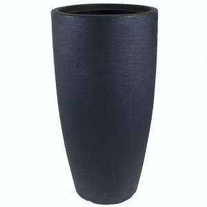 Vaso Cone Riscatto Preto Carvão - 38cm X 55cm - Nº 02 - Vogue