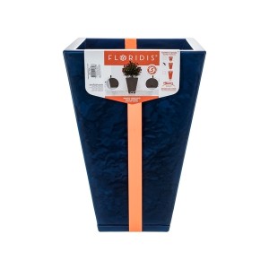 Vaso Zurique Marmorato Azul - 32cm X 55cm -  Floridis